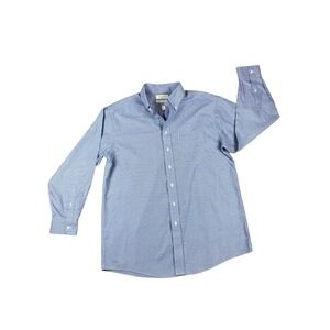 Roundtree & Yorke Gold Label Blue Dobby Non Iron Full Fit Mens Dress‎ Shirt